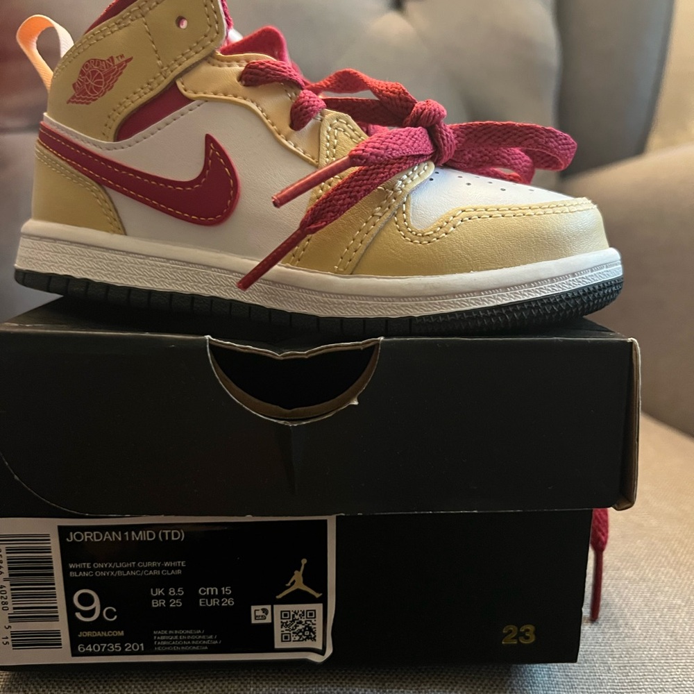 Jordan Kids' Sneakers - Red and Yellow